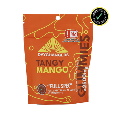 Day Changers - 2500mg Full Spectrum Tangy Mango Gummy 10ct. - Image 2