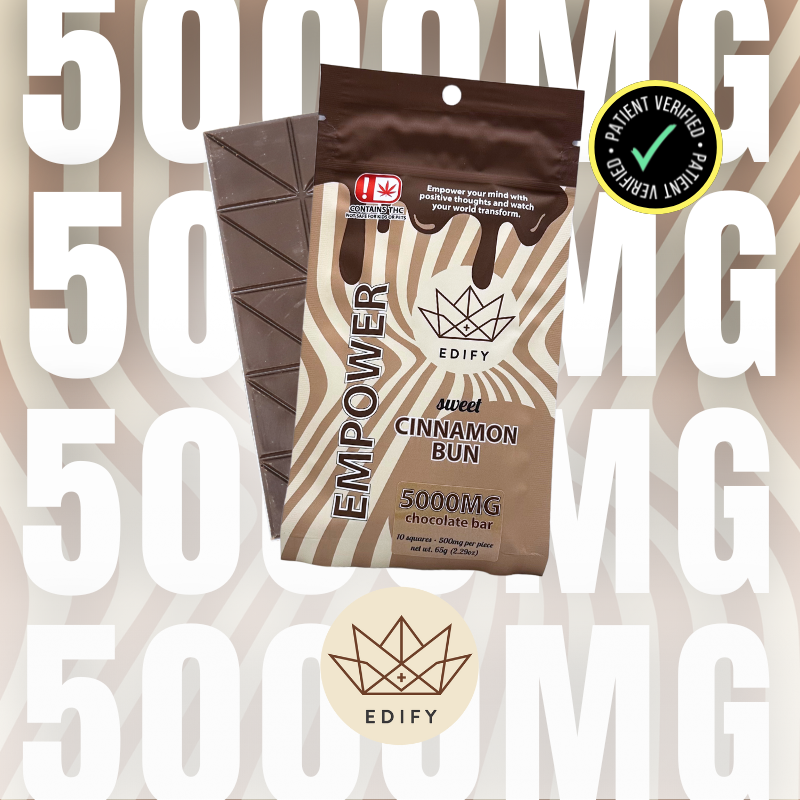 Edify 5000mg Cinnamon Bun Chocolate Bar