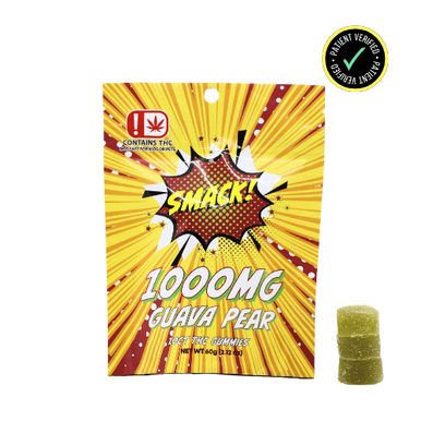 Smack - 1000mg THC Guava Pear Gummy 10ct - Image 2