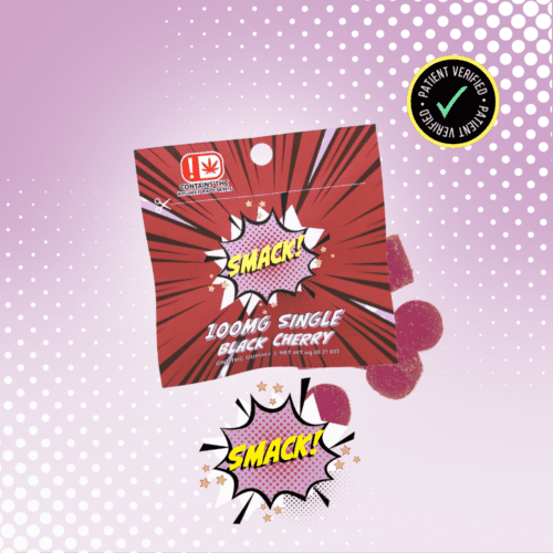 Smack -SINGLES- 100mg THC - Black Cherry