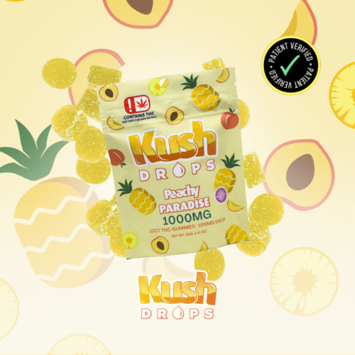 Kush Drops - 1000mg THC Peachy Paradise Gummy 10ct
