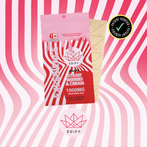 Edify - 1000mg THC Strawberries & Cream Chocolate Bar