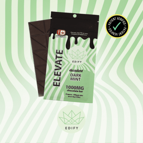 Edify - 1000mg THC Dark Chocolate Mint Bar