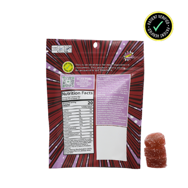 Smack - 1000mg THC Black Cherry Gummy 10ct - Image 3