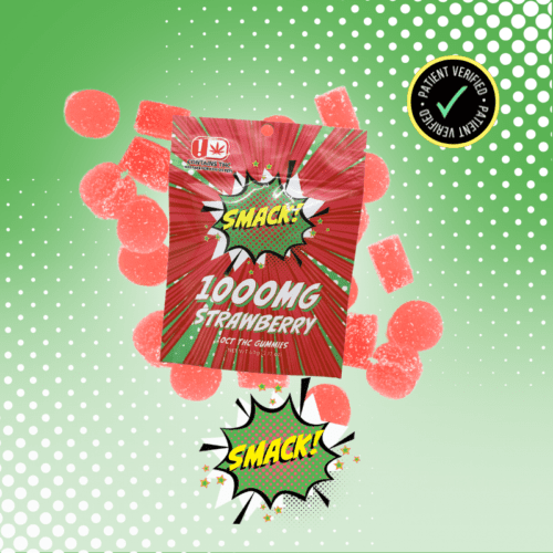 Smack - 1000mg THC Strawberry Gummy 10ct