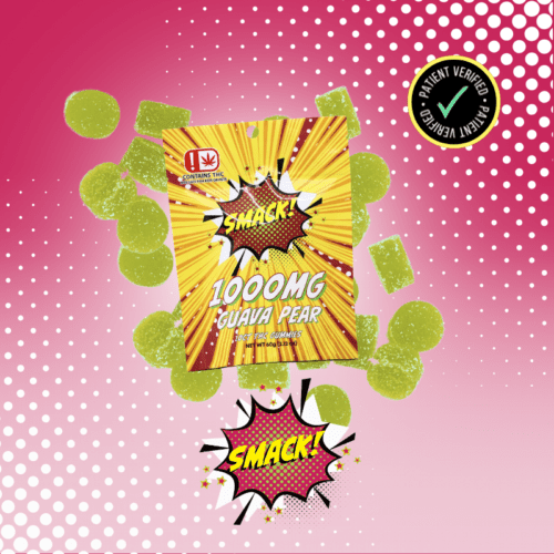 Smack - 1000mg THC Guava Pear Gummy 10ct