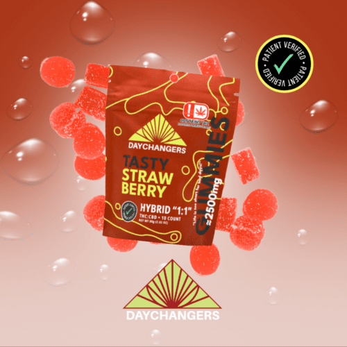 Day Changers - 2500mg THC Tasty Strawberry Gummy 10ct.