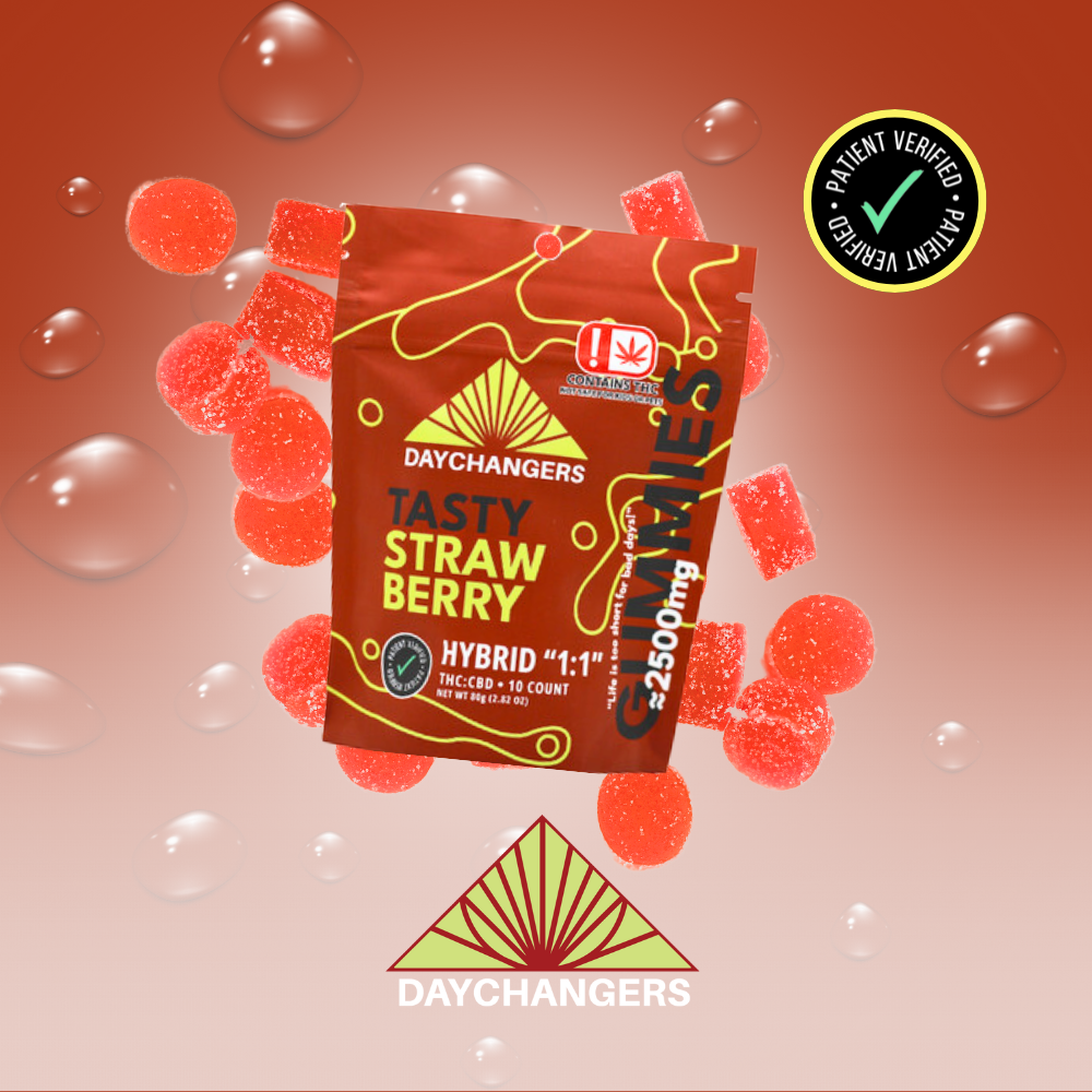 Day Changers - 2500mg THC Tasty Strawberry Gummy 10ct.