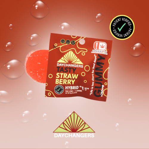 Day Changer -SINGLES- 250mg 1:1 HYBRID THC - Strawberry