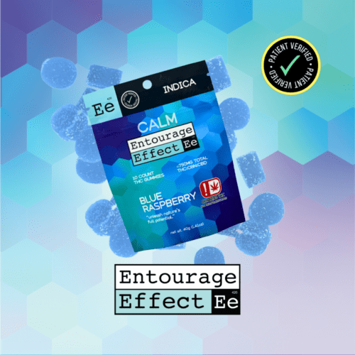 Entourage Effect - 25mg THC:25mg CBD:25mg CBN:750mg Blue Raspberry 10ct.