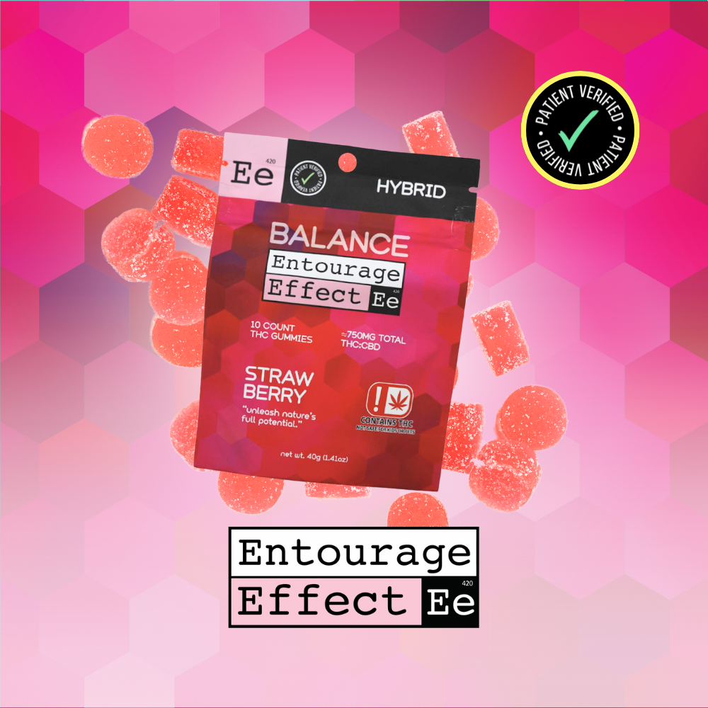 Entourage Effect - 25mg THC:50mg CBD:750mg Strawberry 10ct