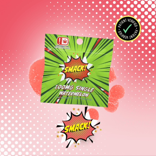 Smack -SINGLES- 100mg THC - Sour Watermelon
