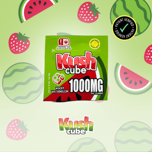 Kush Cube -SINGLE- 1000mg THC - Wacky Watermelon