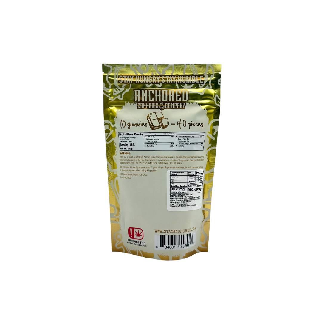 Anchored - Banana Whip 40mg THC : 40mg CBG Gummy 10ct. - Image 5