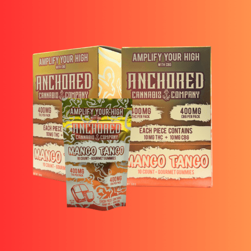 Anchored - Mango Tango 40mg THC : 40mg CBG Gummy 10ct.
