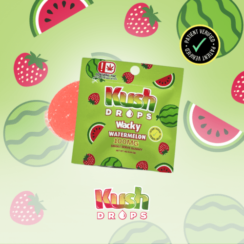 Kush Drops - SINGLE - 100mg THC - Wacky Watermelon