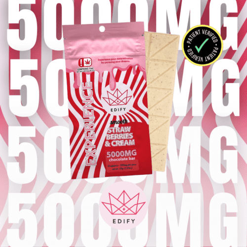 Edify 5000mg Strawberries & Cream Chocolate Bar