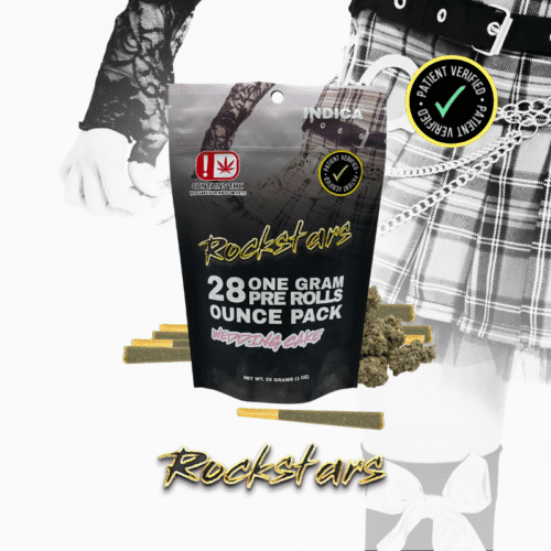 Rockstars - 28g Pre Roll Pack - Wedding Cake