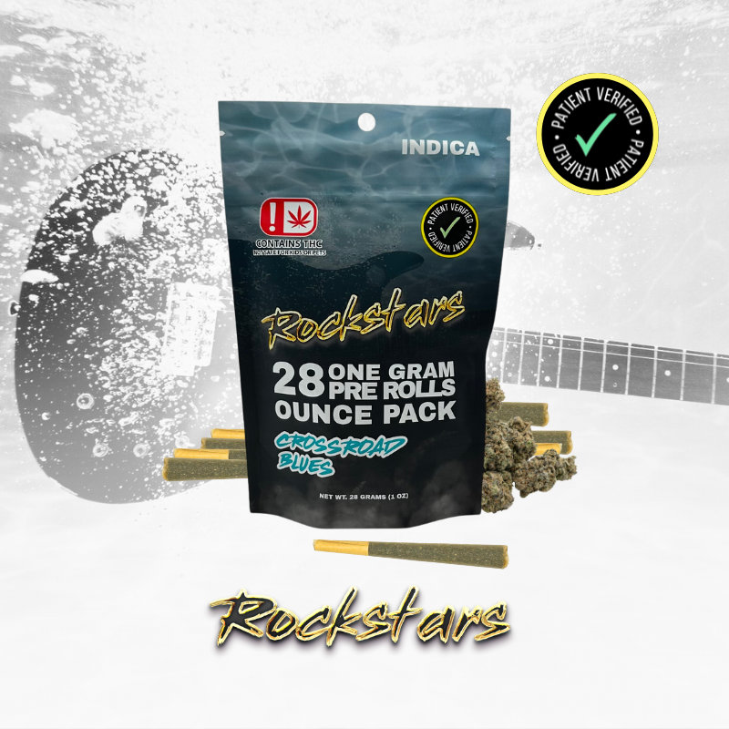 Rockstars - 28g Pre Roll Pack - Crossroad Blues