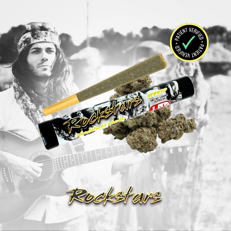 Rockstars - 1g Pre Roll - Woodstocks Wonder