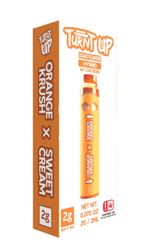 Turnt Up - 2g Disposable - Orange Krush x Sweet Cream - SAMPLE