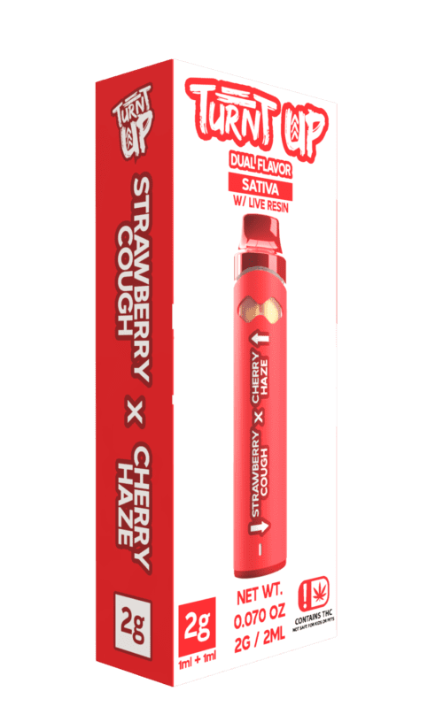 Turnt Up - 2g Disposable - Strawberry Cough x Cherry Haze - SAMPLE