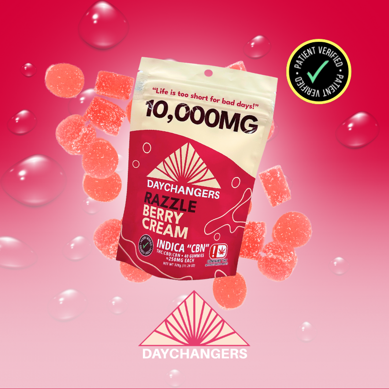 Day Changers - 10,000mg Razzle Berry Cream Gummy 40ct.